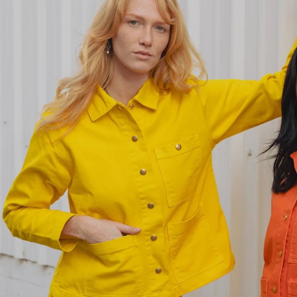 Big Bud Press 100% Cotton Work Jacket in Golden Yellow